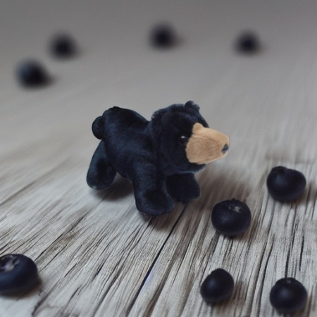 Игрушка на пальчик ЧЕРНЫЙ МЕДВЕДЬ Folkmanis