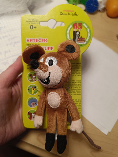 Мягкая игрушка Мышка 14 см Moravska Ustrenda Brno