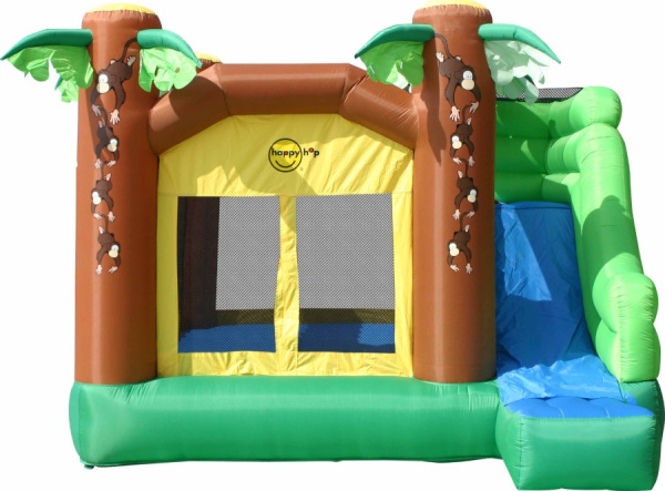 Надувной батут с горкой Джунгли Happy Hop