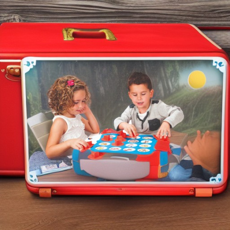 Игра обучающая с парными картинками (12 карточек) в чемоданчике