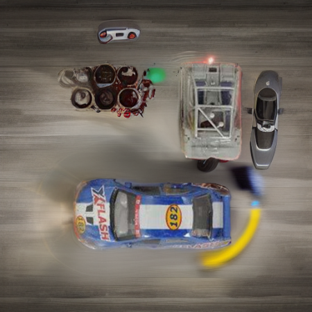 Собирай и играй ГОНОЧНАЯ МАШИНА, синяя Dickie