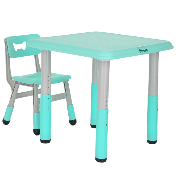 Растущие столик со стульчиком ментол Pituso