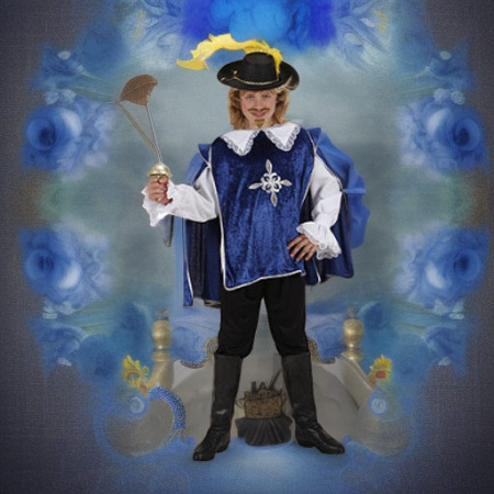 Мушкетер синий, рост 128 Widmann