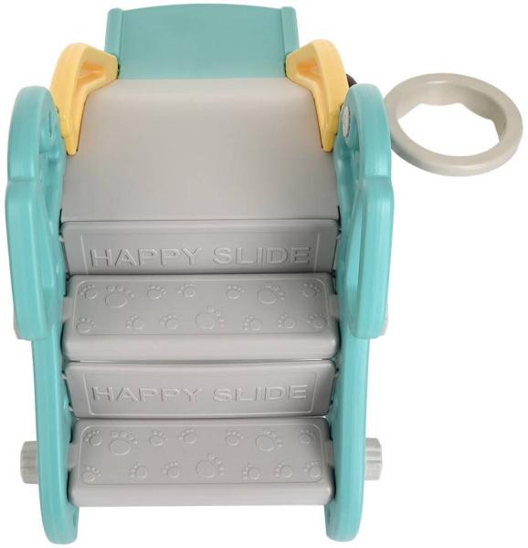 Горка Мопсик с баскетбольным кольцом зеленая Pituso