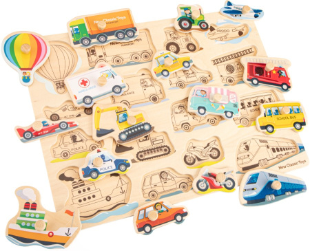 Рамка-вкладыш Транспорт New Classic Toys