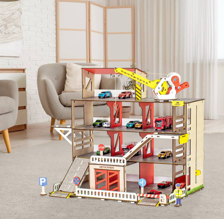 Парковка деревянная с краном M-WOOD