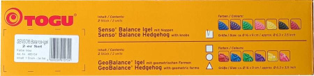 Массажная балансировочная полусфера TOGU Senso Balance Hedgehog 16 см, 2 штуки