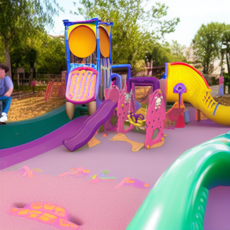 Горка с качелями ЗАЙЧАТА Family