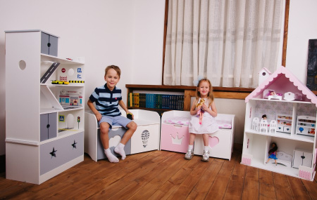 Автопарковка с вертолетной площадкой и ящиком серая PeMa kids