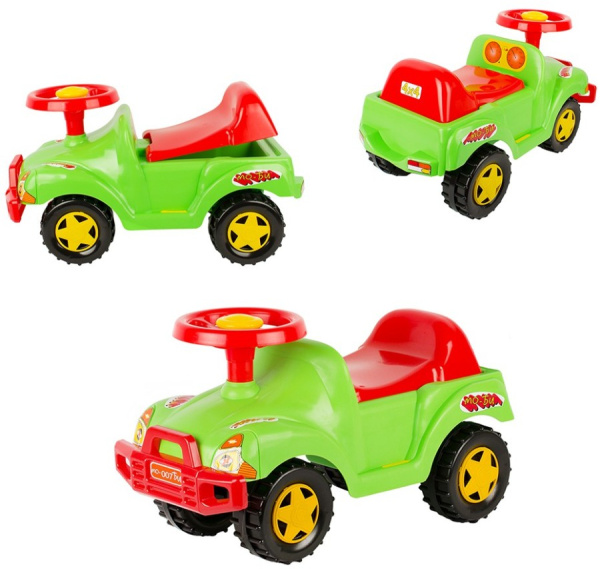 Автомобиль-каталка зеленый СТРОМ