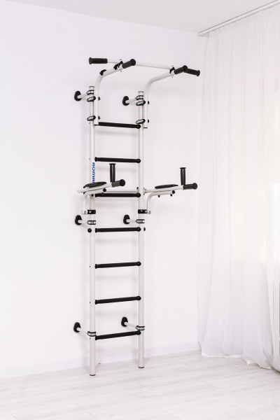 Шведская стенка S10 белый антик/золото