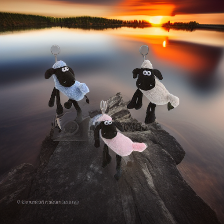 Овечка-брелок Snowmen