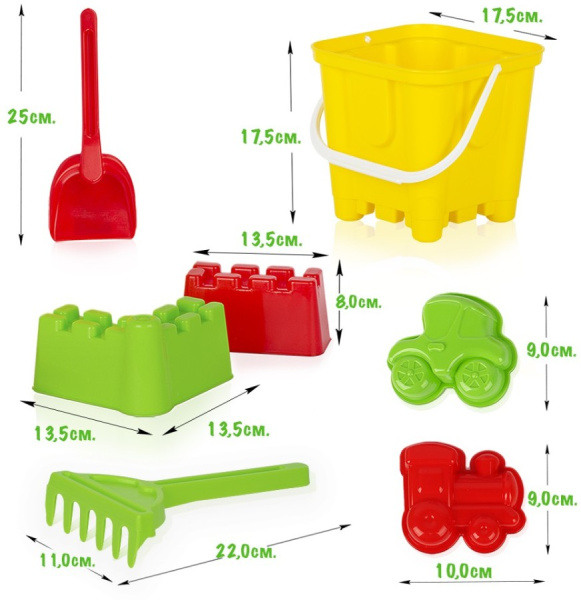 Песочный набор Дворцовый 7 предметов СТРОМ