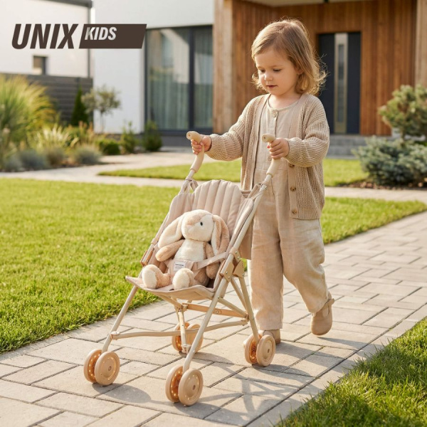 Коляска-трость для кукол UNIX Kids Cane Doll  бежевый
