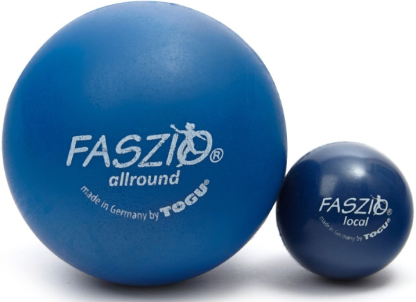 Массажный мяч TOGU Faszio Ball local 4 см синий