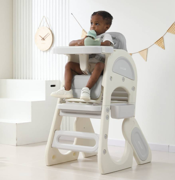 Стул для кормления Трансформер UNIX Kids Cloud 3 в 1 Grey