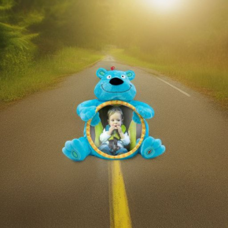 Безопасное детское зеркальце в автомобиль МИШКА WeeWise