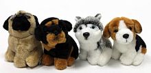 Игрушка мягкая Собака 12 см 1/30, в ассортименте LEOSCO
