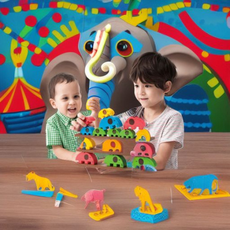 Конструктор Цирковые слоники, 32 детали Weplay