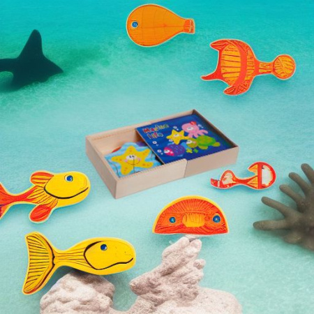 Пазлы деревянные МОРСКИЕ ОБИТАТЕЛИ Bondibon