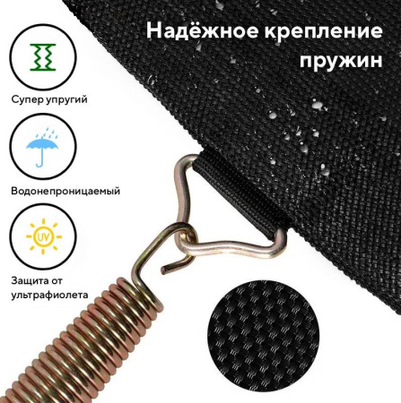 Батут с защитной сеткой ACTIVITY 6 1,8 м зеленый Perfetto Sport