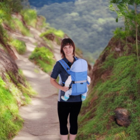 Рюкзак-кенгуру BabyActive Simple, голубой Чудо-Чадо