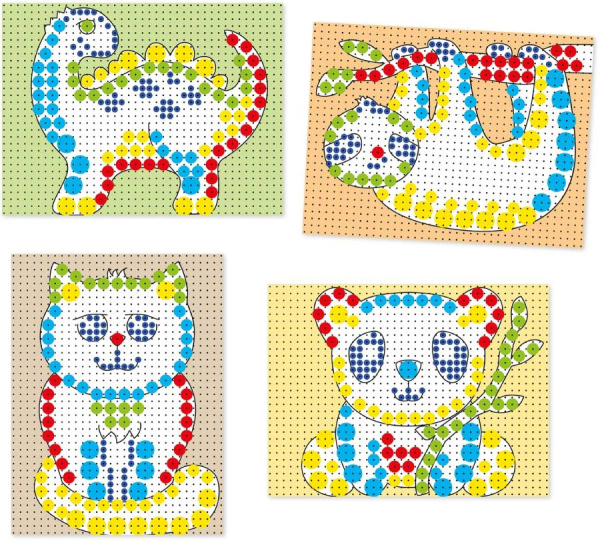 Мозаика FantaColor 5, 10, 15 мм 150 деталей Quercetti