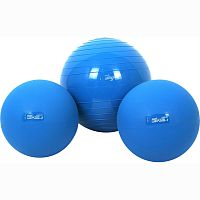 Мяч для фитнеса утяжеленный MED BALL 23 см 2 кг синий Ledraplastic