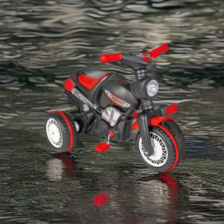 Педальный мотоцикл Cobra Black черный Pilsan