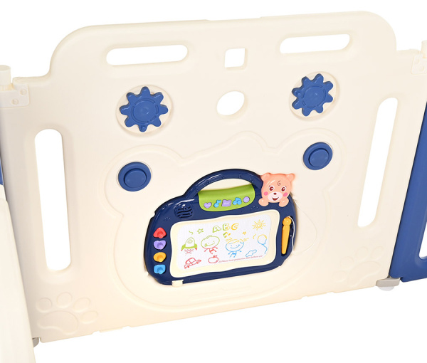 Детский манеж-ограждение Топтыжка синий/белый Pituso