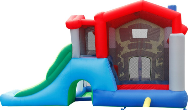 Надувной батут с горкой В гостях у сказки Happy Hop