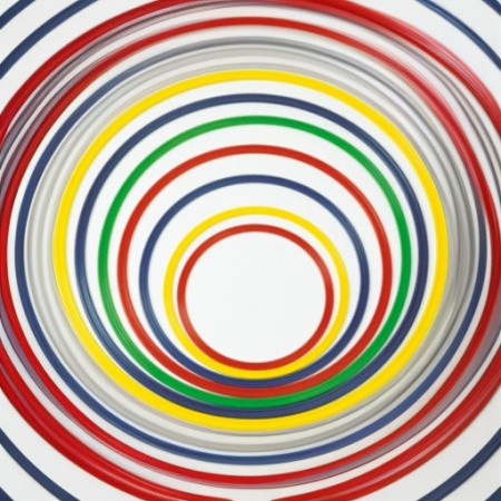 Обруч гимнастический плоский 80 см