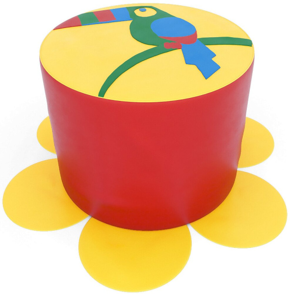 Пуфик Попугай мягкий Romana