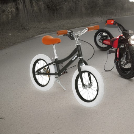 Беговел Orbita с тормозом и подножкой