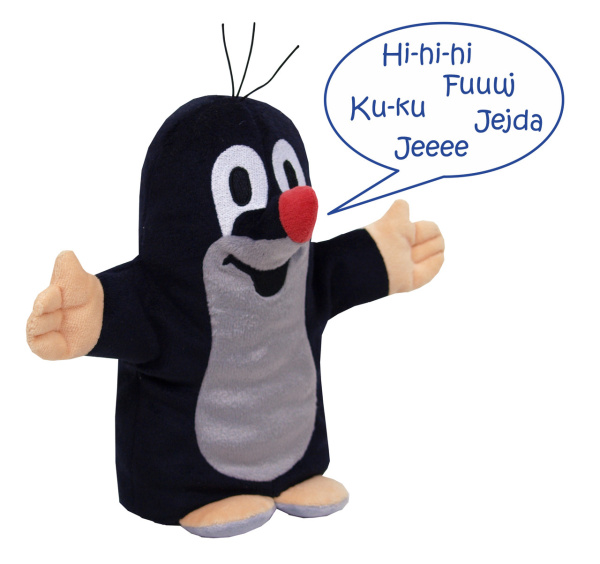 Кукла на руку Кротик 21 см со звуком Moravska Ustrenda Brno