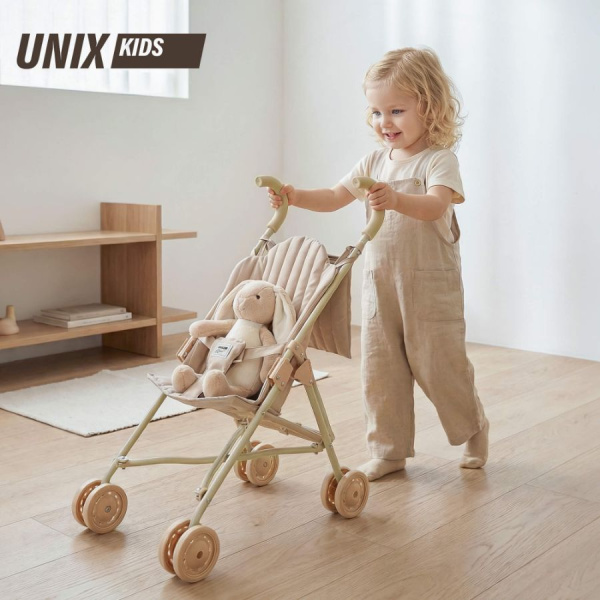 Коляска-трость для кукол UNIX Kids Cane Doll  бежевый
