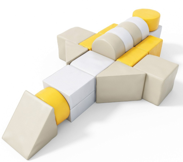 Мягкие игровые блоки Звездолет 2 Pastel Romana