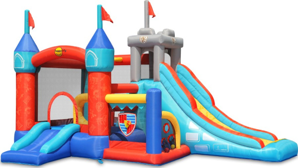 Надувной батут с 2 горками Цитадель 3 в 1 Happy Hop