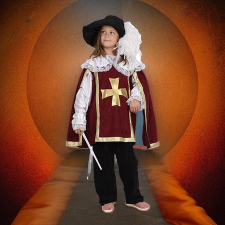 Карнавальный костюм Мушкетер бордо, рост 140 Lipta TDP