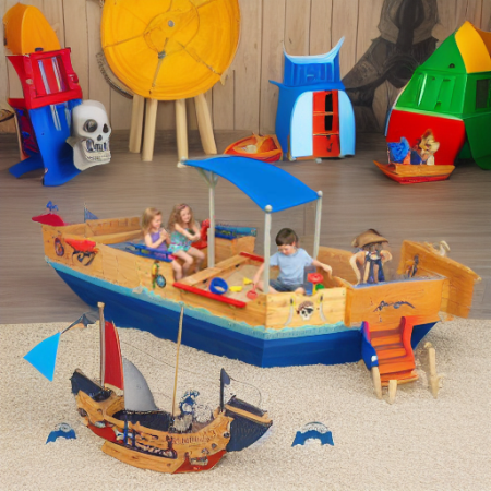 Песочница деревянная ПИРАТСКАЯ ЛОДКА KidKraft