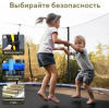 Батут с защитной сеткой PREMIUM MOVING 8 2,4 м зеленый Perfetto Sport