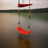 Качели подвесные Лодочка красные