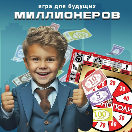 Настольная игра 100% Монополия Русский стиль