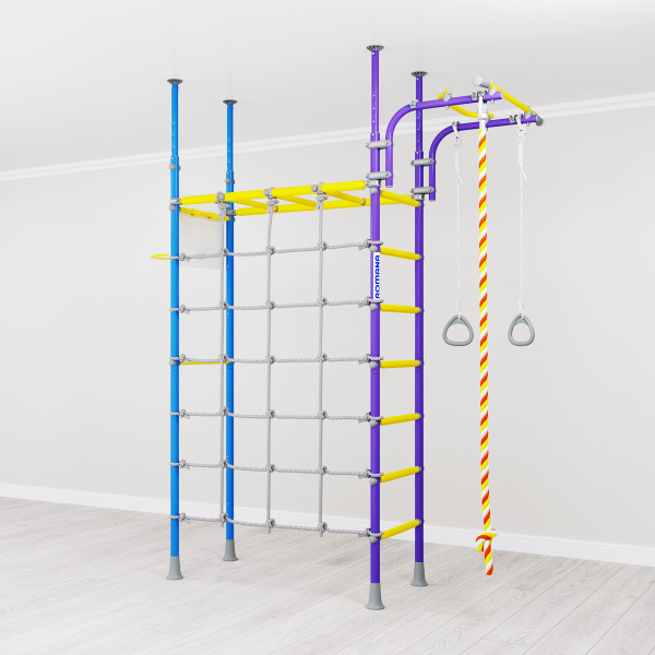 Шведская стенка R4 сиренево/голубой