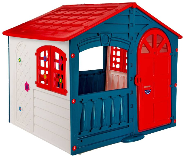 Игровой домик красный/синий/белый PalPlay