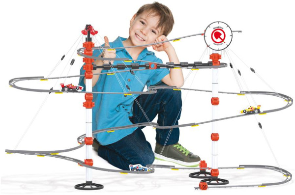 Конструктор-серпантин Skyrail Race 187 деталей с машинками Quercetti