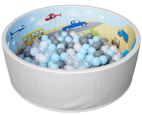 Сухой бассейн Romana Мир Внутри Транспорт, 150 шариков