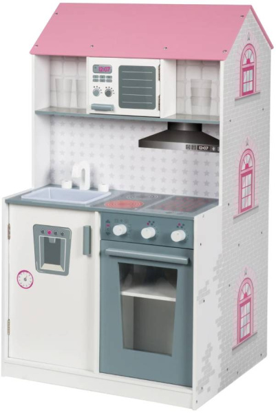 Детская игровая кухня и Трехэтажный домик для кукол 2 в 1 Roba