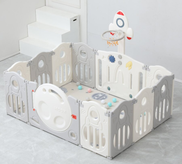 Манеж UNIX Kids SUPREME Space 160x160 см Grey