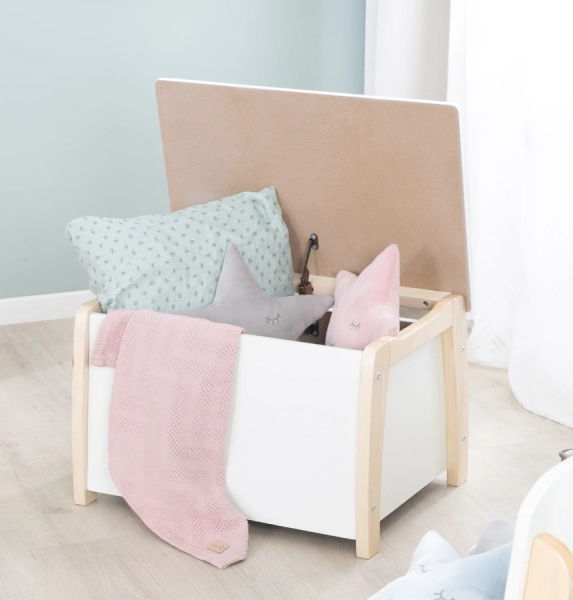 Ящик для игрушек белый/натуральный Roba